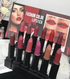 Makeup Famous Barand 12-teiliges Set Matte Lippenstift 12 Farben Lipgloss Make-up kosmetische Lippen Kit4499214