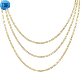 2.5MM cuban link chain necklace metal chain necklace long chain 45cm 55cm Pendant accessories