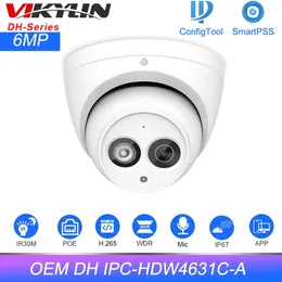 Vikylin dahua oem 6mp IP Camera IPC-HDW4631C-A 4MP IPC-HDW4433C-A Home Security Video Surveillance IRビルトインMIC P2P