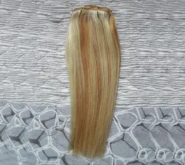 Malaysisches reines Haar, glatt, 27613, blondes reines Haar, Webart, Bündel, 100 g, 1 Stück, Echthaarverlängerungen, Doppelschuss71468115959351