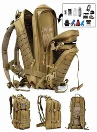 50l militar tático mochila ao ar livre grande capacidade à prova dwaterproof água viagem caminhadas exército caça mochila homens acampamento 3p sacos t2208018066302