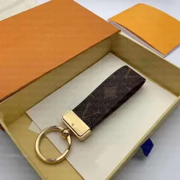 Lvse Key Chain Leather Keychain Card Holder Exquisite Luxury Unisex Lanyard Cute For Women Men Black White Metal With Box Fashionbelt 505