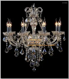 Chandeliers Modern Cognac Crystal Chandelier Lamp Glass Arms Pendant Lusters Indoor Lighting For Home Decor Light