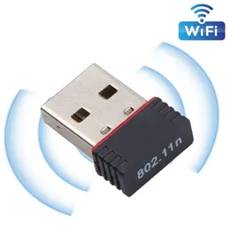 Nätverkskabelanslutningar 150M USB WiFi Wireless Adapter 150Mbps IEEE 802.11n G B Mini Antena Adapters Chipset RTL8188 ETV EUS CARD DHTZ5