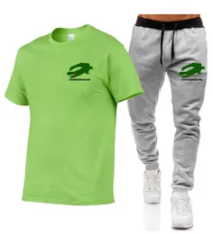 Męski letni jogging dres do dresu męskiego 2 krótkie spodnie z krótkim rękawem Tracksuit męski garnitur treningowy na świeżym powietrzu