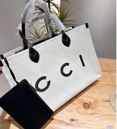 Luxury Designer Original tote bag Women two-piece set of classic large capacity shopping bag Commuter canvas bag Single shoulder Crossbody Tote bag