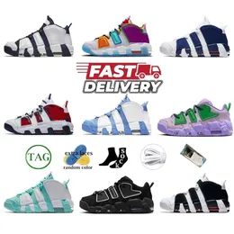 2024 New Basketball Shoes Designer Shoes Ambush Uptempos 96 Air Lilac Low Black White Purple Limestone Scottie Pippen Mens Womens Unc Trainers Sneakers Size 36-45 SS