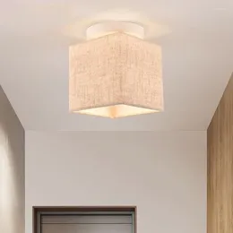 Ceiling Lights Nordic Simple Fabric Corridor LED Aisle Porch Cloakroom Bay Window Small Lamp