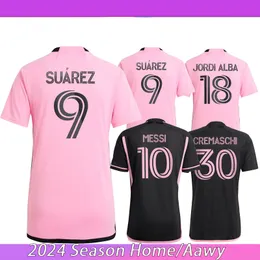 2024 Maglia Soccer Jerseys Vuxna CF Messis Suarez Inter Miamis Matuidi Higuain Campana Yedlin Beckham Football Men fans version MLSS Shirt Kits Child Child