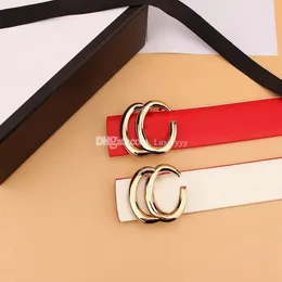 Designer Belt for Men Luxury Women Designer Belts Black Leather Business Womens Classic Big Gold Buckle Cowhide Width