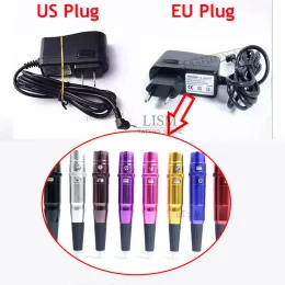Tillgängliga EU -pluggar oss Plug AC Power Adapter Charger Cable Linetattoo Strömförsörjningsladd för 35000R/m Permanent Makeup PMU Tattoo Machine