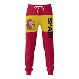 Pants Spain Flag Mens Sweatpants with Pockets Joggers for Men Sports Casual Sweat Pants With Drawstring