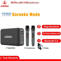 Hoparlörler XDOBO X8 Pro 120W Çıktı Gücü Son Taşınabilir Bluetooth Hoparlör Amplifikatör Dış Kamp için Mükemmel Bas Performansı