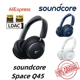 Fones de ouvido soundcore da Anker Space Q45 Fones de ouvido adaptáveis com cancelamento de ruído, reduzem o ruído em até 98%, tempo de reprodução ultra longo de 50 horas,