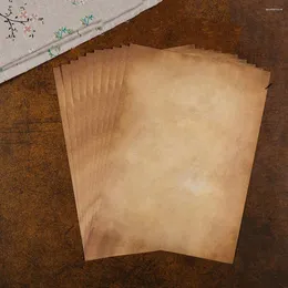 Envoltório de presente 80pcs papel de escrita decorativo carta vintage papelaria em branco