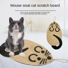 Giocattoli per gatti Giocattoli Mouse Sisal Tiragraffi per gatti può essere appeso Lettiera per gatti Resistente ai graffi Sisal Pad Ratto Sisal Tiragraffi per gatti