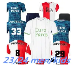 2023 Feyenoord Kokcu Gimenez Danilo 23 24 Soccer Jerseys Home Away Third Trauner Men Kids Football Shirt Kids Hartman Gimenez Paixao Taabouni Timber Het Legioen 999