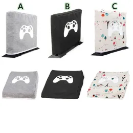 الحالات غطاء وحدة التحكم في الغبار لـ PS4 Slim PS4 Pro Axford Axford for PS5 Vertical Game Cotton Cover Black