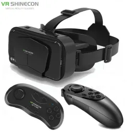 メガネオリジナルG10 IMAXジャイアントスクリーンVRグラス3D仮想リアリティボックス4.77 "スマートフォン用のGoogle Cardboardヘルメット、ジョイスティックに合わせて