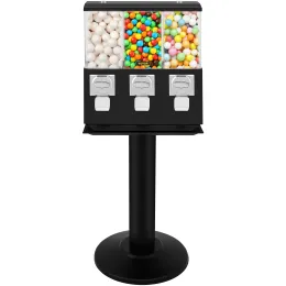 Processori VEVOR Distributore automatico di caramelle triple Gumball con chiavi Parco divertimenti all'aperto Negozio di giochi Vendita di capsule di palline rimbalzanti