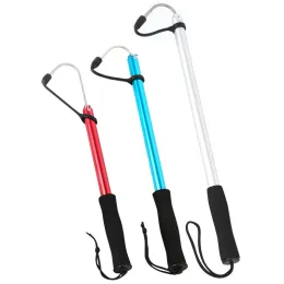 Fishhooks Telescop Fishing Gaff Anchor Hook Sea Fishing Spear Sceble Fish Grip Hook rostfritt stål Båtisfiske Pesca