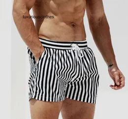 2024 calções quentes masculinos marca shorts de natação maiô beachwear troncos roupa de banho prancha de surf listrado plus size para homens secagem rápida sexy desmiit praia