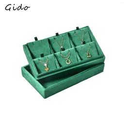 Jewelry Pouches Velvet Necklace Pendant Display Holder Tray Bracelet Pallets Storage Boxes And Packaging