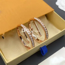 Большие серьги-кольца с жемчугом, круглая подвеска, свисающие стильные серьги с буквенным покрытием, золотые металлические серьги с коробкой