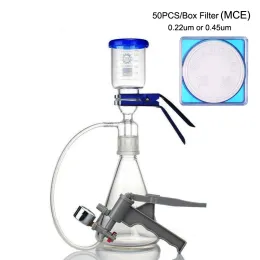 Bottiglie Lab Medical Vetro Filtrazione sotto vuoto Membrana Buchner Bottiglia riutilizzabile Imbuto Boccetta Kit apparecchio con pompa manuale Filtro MCE