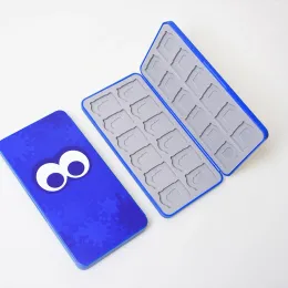 Fall 24in1 Game Cassette Protective Boxes Antidrop Magnetic Game Card Boxar Socktäta hårt skal Silikonfoder för Switch