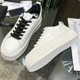 2024 Female Latest Show Main Series Letter LOGO Leather Upper Anti slip Thick sole sneaker with Sheepskin Inner Thickened Womens Casual Sports Shoes Size 35-40