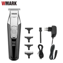 Trimmers Wmark C24HC11 4 Geschwindigkeit Haardetail Trimmer Bart Car Haar Clipper Elektrische Haar Schnitt Haar geschnittene Rasiermesser Kante Twide Blade