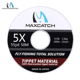 ملحقات Maximumcatch 100 ٪ Fluorocarbon Tippet Fly Line Clear Cloor 50m 0x/1x/2x/3x/4x/5x/6x fly line