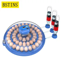 Tillbehör 52 ägg Inkubator Automatisk ägginkubator för ägg Turning Chicken Duck Quail Birds Broder Inkubation Machine EU/US/AU Plug