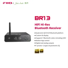 Hoparlörler Fiio/Jadeaudio BR13 Bluetooth 5.1 Stereo Ses Alıcı Amplifikatörü USB DAC Desteği LDAC/APTX Araba/ev hoparlörü için düşük gecikme