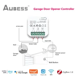 Controle Zigbee WiFi Switch Tuya Smart Garage Door Opener Controller Work With Alexa Echo Google Home Smartlife/Tuya App Remote Control