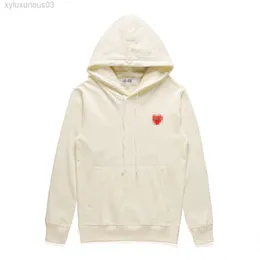 Love Hoodies Sweatshirts Designer Mens Com Des Garcons Play Sweatshirt Cdgs Red Heart Zip Up Hoodie Brand Navy 958