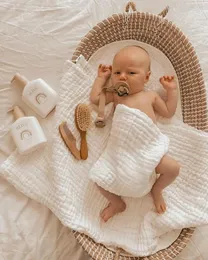 Cobertores seis gazes muselina algodon muslin bambu algodão bebê swaddle envoltório cobertor para nascidos banho