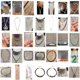 Pendants 2024 Plated 925 Silver Color Bead Necklace Can Be Given As A Gift To Women With Free Wholesale