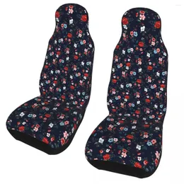 Car Seat Covers Cute Flower Universal Cover Four Seasons For SUV Polyester Styling