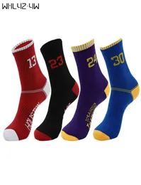 5 pairslot Super Star Basketball Socks Elite Thick Sports Socks Nonslip Durable Skateboard Towel Bottom Stocking7279141