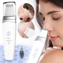 Scrubber Home Ultrasonic Face Cleaning Peeling Gasnhead Remover Skin Scrubber Ultrasound Vibration Massager Deep Maszyna czyszcząca twarz