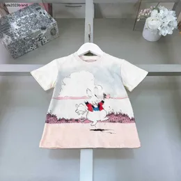 New baby T shirts White rabbit pattern girls boys Short Sleeve Size 90-160 CM designer kids clothes summer cotton child tees 24Feb20