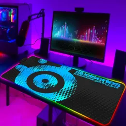 Pads SteelSeries Mouse Pad Large Mousepad RGB Table Carpet Mouse Computer Gaming Desk Mat Pc Gaming Led Mat Mausepad Rug Diy Deskmat