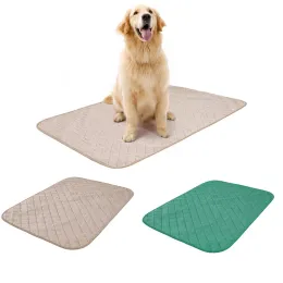 Maty wielokrotnego użytku Bamboo Fibre Pet Pee Pads, mata treningowa dla psów, wodoodporna dna podkładka, przyjazna dla ekologiczna, zmywalna, pieluszka