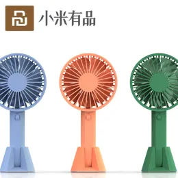 Kontrollera nytt YouPin VH -märke Portable Handheld Fan Låg brus med laddningsbart inbyggt batteri USB -port design Handy Mini Fan 3 nivåer vind