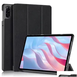 Tablet PC Cases Bags Smart for Honor Pad x9 x8 Pro 11.5 cala 11,5 Slim Pu Skórzanie Er Wake Up Funkcja Fundas Drop Dostawa Komputery OTS8R