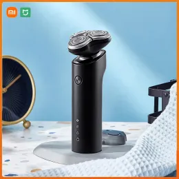 Sets Xiaomi Mijia Electric Shaver Razor Shaving Beard Hine for Men Dry Wet Beard Trimmer Rechargeable Washable 3d Head Dual Blades