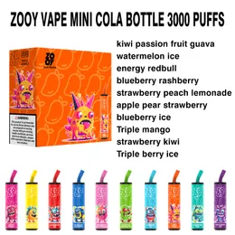 使い捨ての電子タバコパフ3000 ZOOY VAPESパフEタバコ使い捨てパフバー