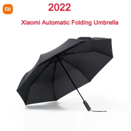 Kontroll 2022 Xiaomi Mijia Automatisk vikbar paraply solig regnig aluminium vindtät vattentät uv man och kvinna sommar vinter upf50+